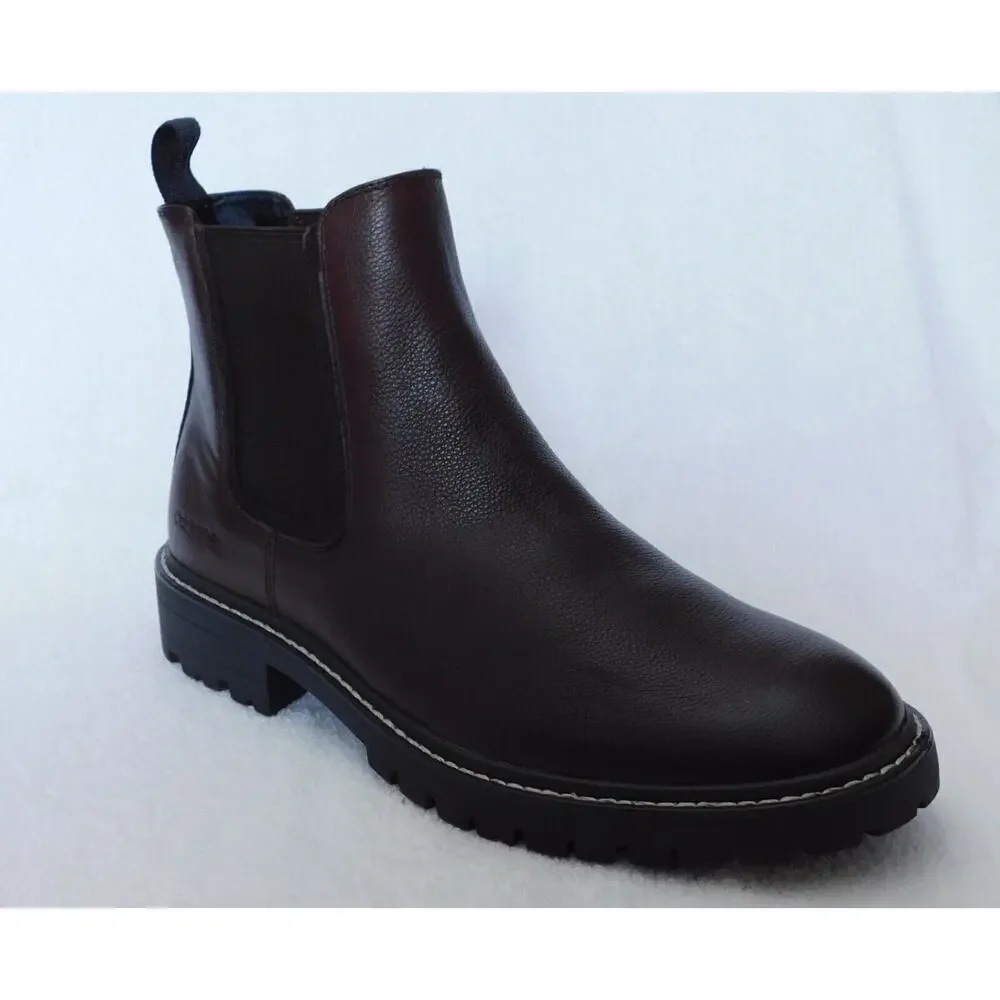 M2 Calvin Klein Dark Brown Men's Letrel Almo Boots Size 10
